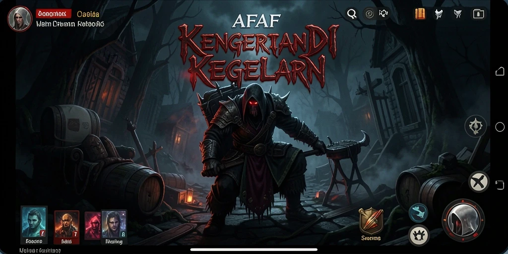 Gameplay AFAF yang mencekam dengan suasana Horror.