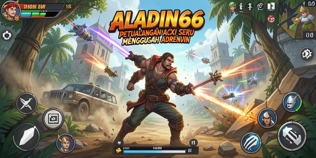 Tangkapan layar ALADIN66 menampilkan aksi pertarungan yang intens di dalam game.