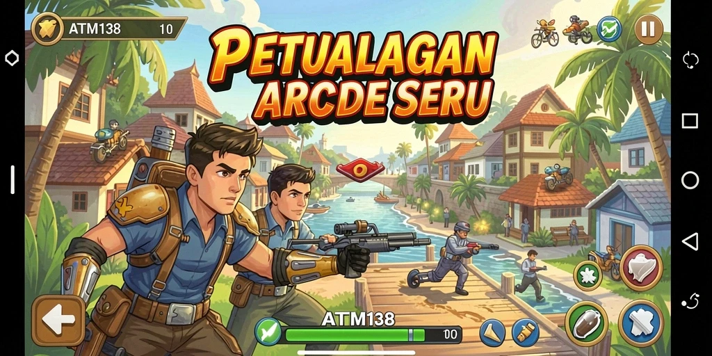 Screenshot gameplay ATM138 menampilkan aksi seru dan grafis menarik.