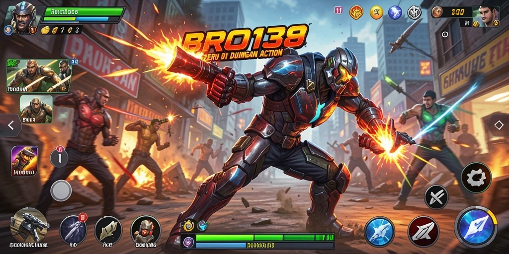 Tampilan gameplay BRO138 yang penuh aksi dan seru.
