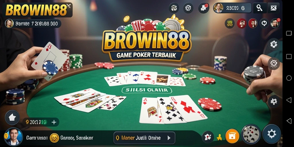 Gameplay Poker yang seru dan mendebarkan di BROWIN88.