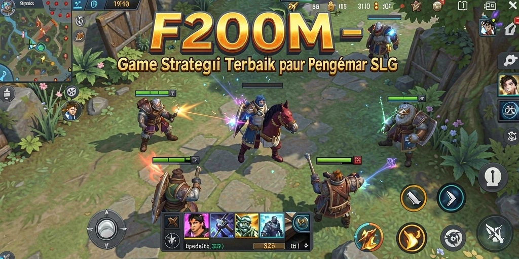 Tampilan gameplay F200M yang menegangkan dan strategi yang mendebarkan.