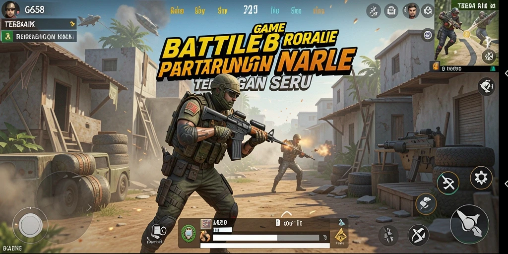 Screenshot G668 menampilkan momen seru pertempuran Battle Royale.