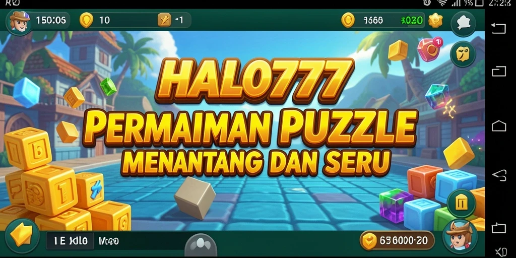 Screenshot gameplay HALO777 menampilkan aksi permainan Puzzle yang seru.