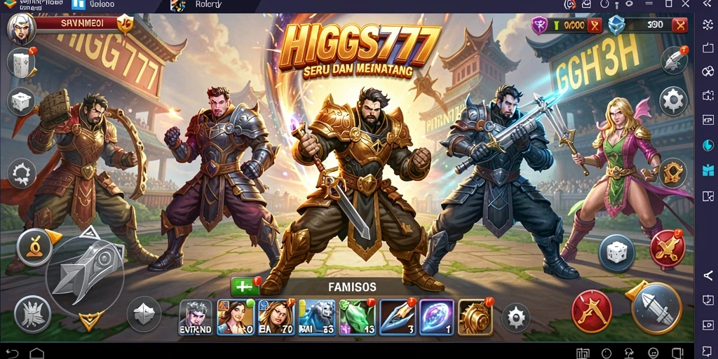 Tampilan gameplay HIGGS777 yang mendebarkan dan memikat.