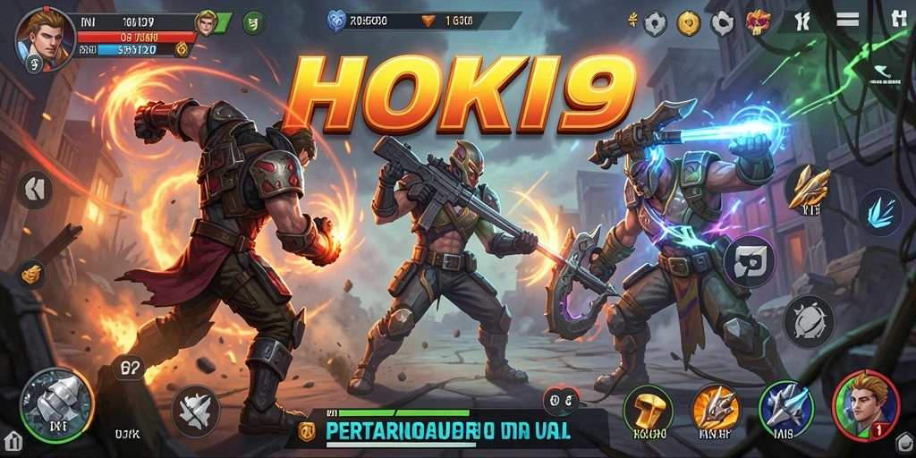Screenshot HOKI9 menampilkan serunya pertarungan antar karakter Fighting.