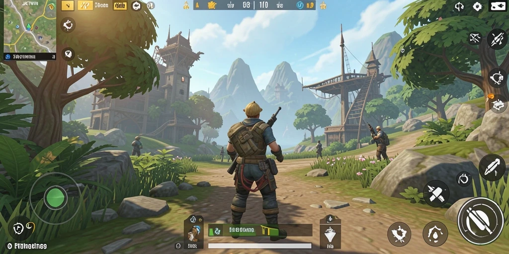 Tampilan gameplay <strong>JKTWIN</strong> yang menakjubkan di dunia terbuka.