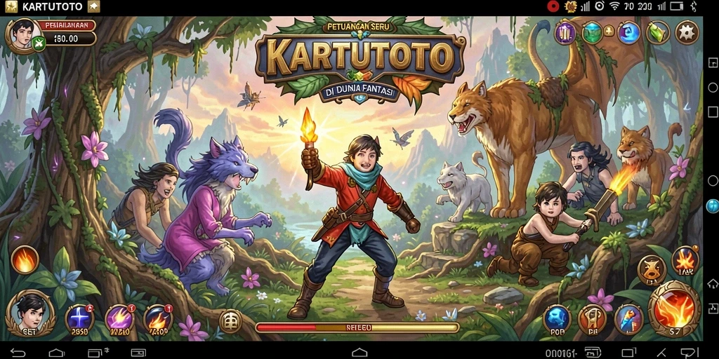 Tampilan gameplay KARTUTOTO yang mengasyikkan dengan grafis menawan.
