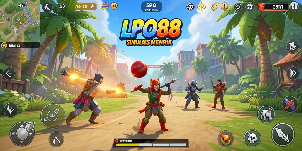 Screenshot utama LPO88 menampilkan gameplay yang dinamis dan interaktif.