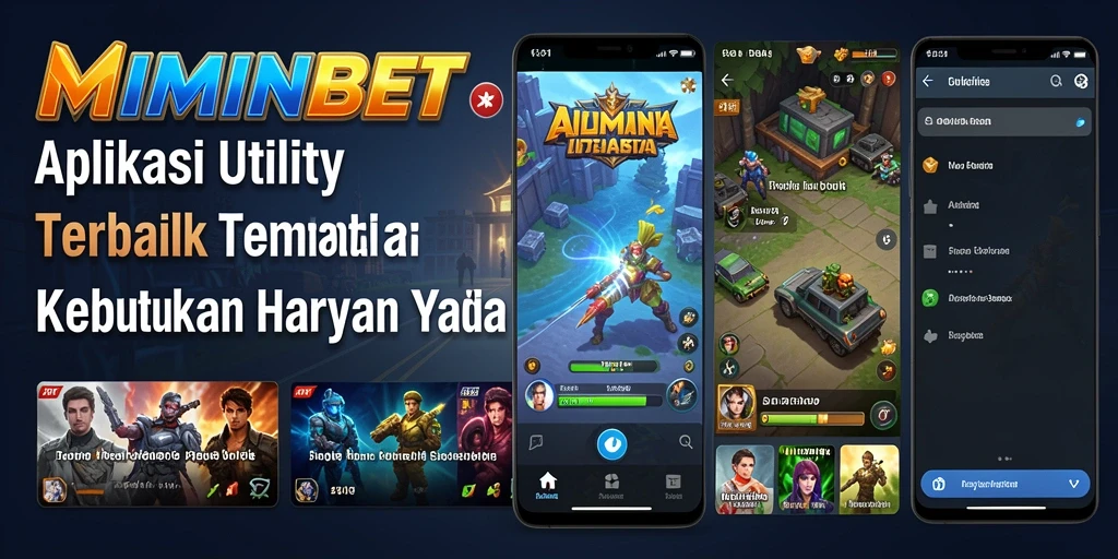Tampilan utama MIMINBET dengan antarmuka pengguna yang sederhana dan fungsional.