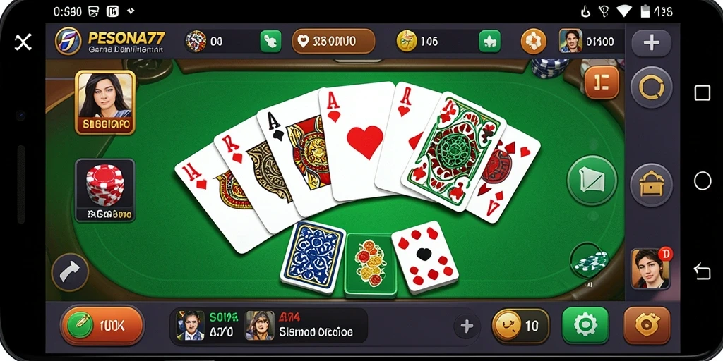 Tampilan gameplay PESONA77 dengan domino yang seru dan menantang.