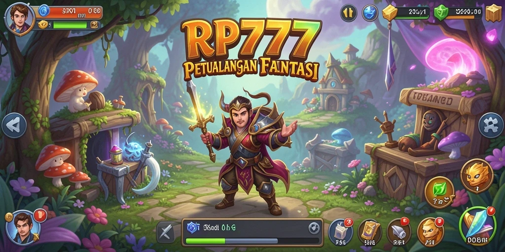 Screenshot gameplay RP777, menampilkan petualangan yang menegangkan.