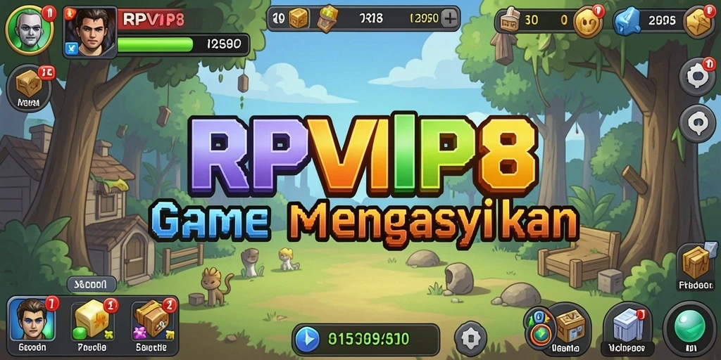 Screenshot RPVIP8 menampilkan gameplay Idle yang menyenangkan.