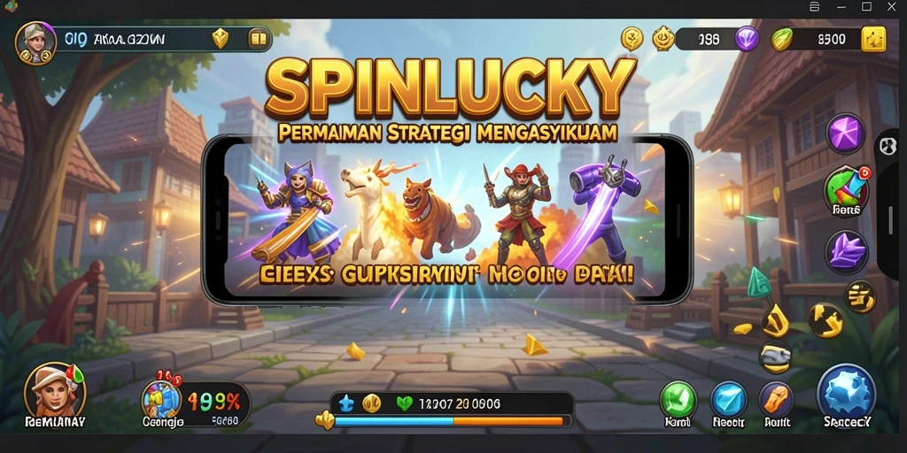 Tampilan gameplay SPINLUCKY yang menarik dan penuh tantangan.