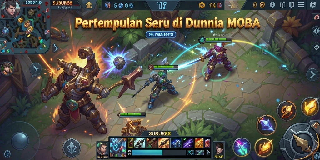Gameplay seru MOBA di SUBUR88 dengan aksi penuh strategi.
