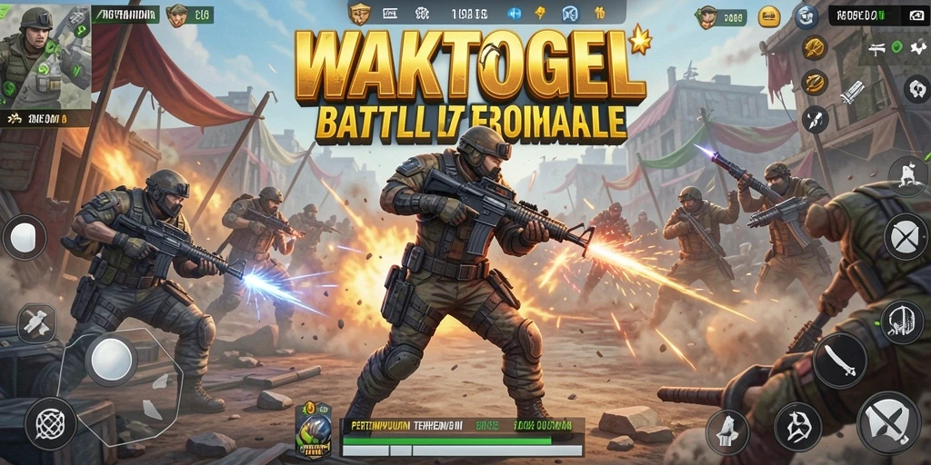 Gameplay seru di arena pertarungan WAKTOGEL.