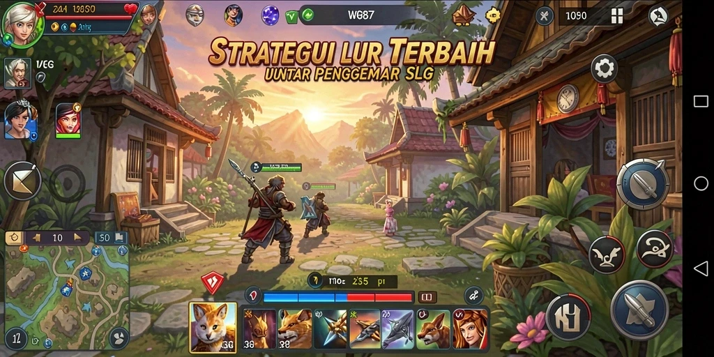 Screenshot gameplay WG87 menampilkan aksi strategi yang mendebarkan.