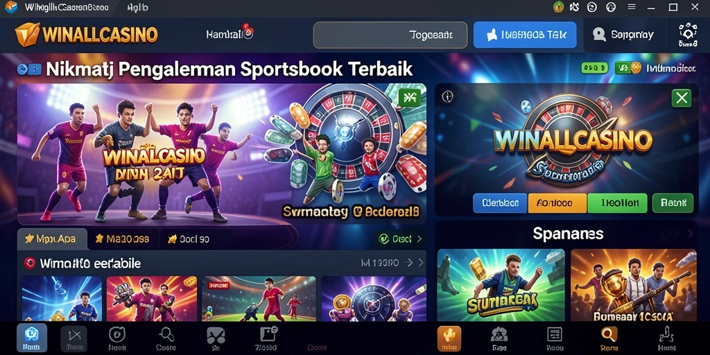 Tampilan gameplay WINALLCASINO yang menarik dan interaktif.