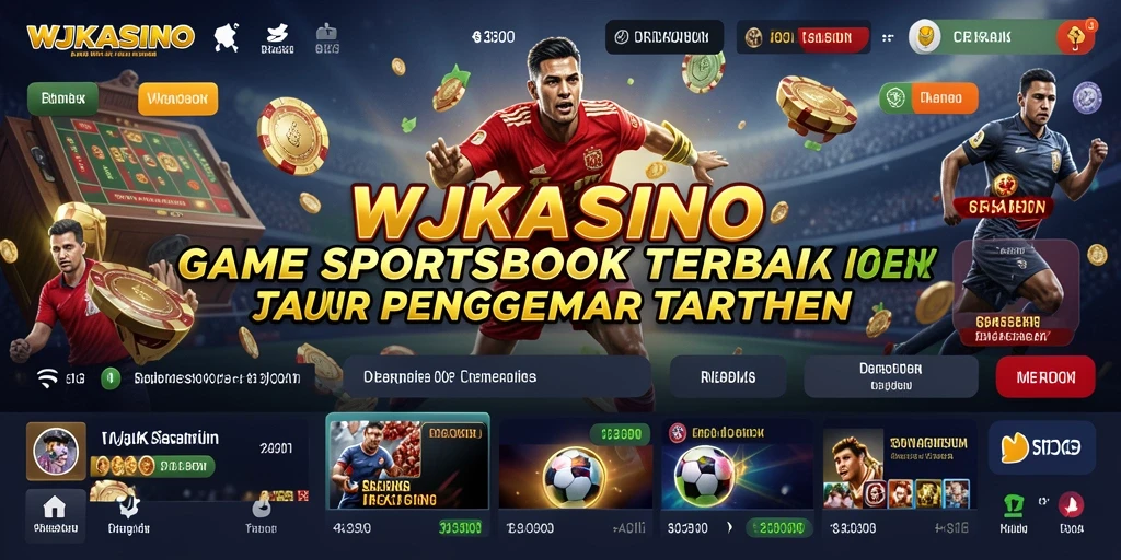 Tampilan gameplay WJKASINO dengan berbagai pilihan taruhan olahraga.